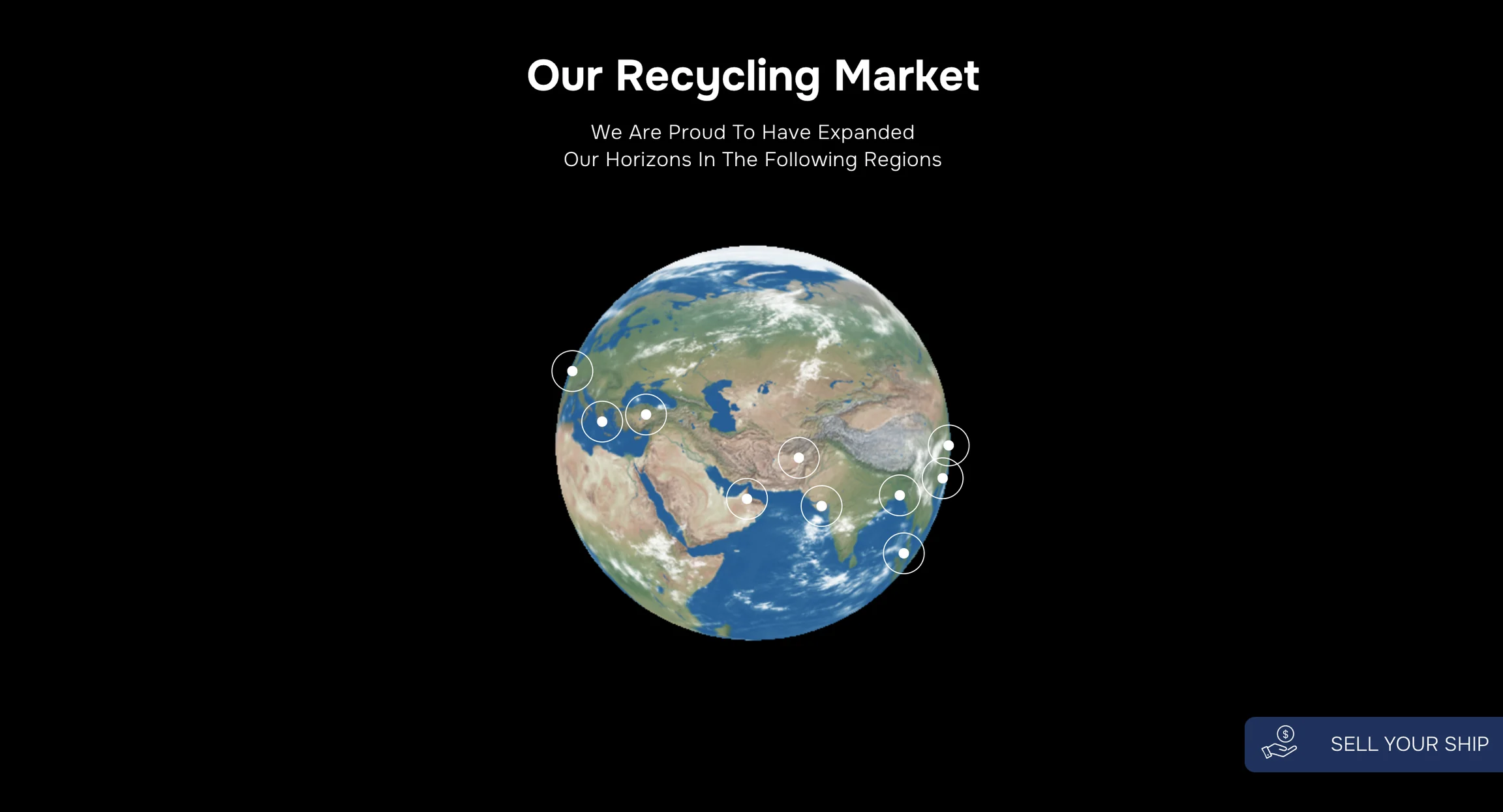 Best Oasis recycling market, the interactive globe